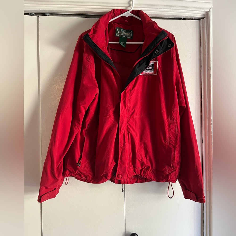 L L Bean Red Jacket size Large